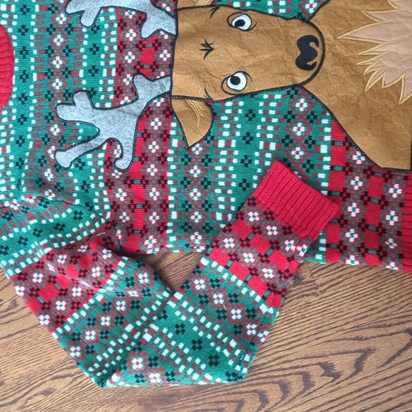 Blizzard Bay Men's Ugly Christmas holiday Sweater Drink Pocket reindeer sz XL - Picture 3 of 6